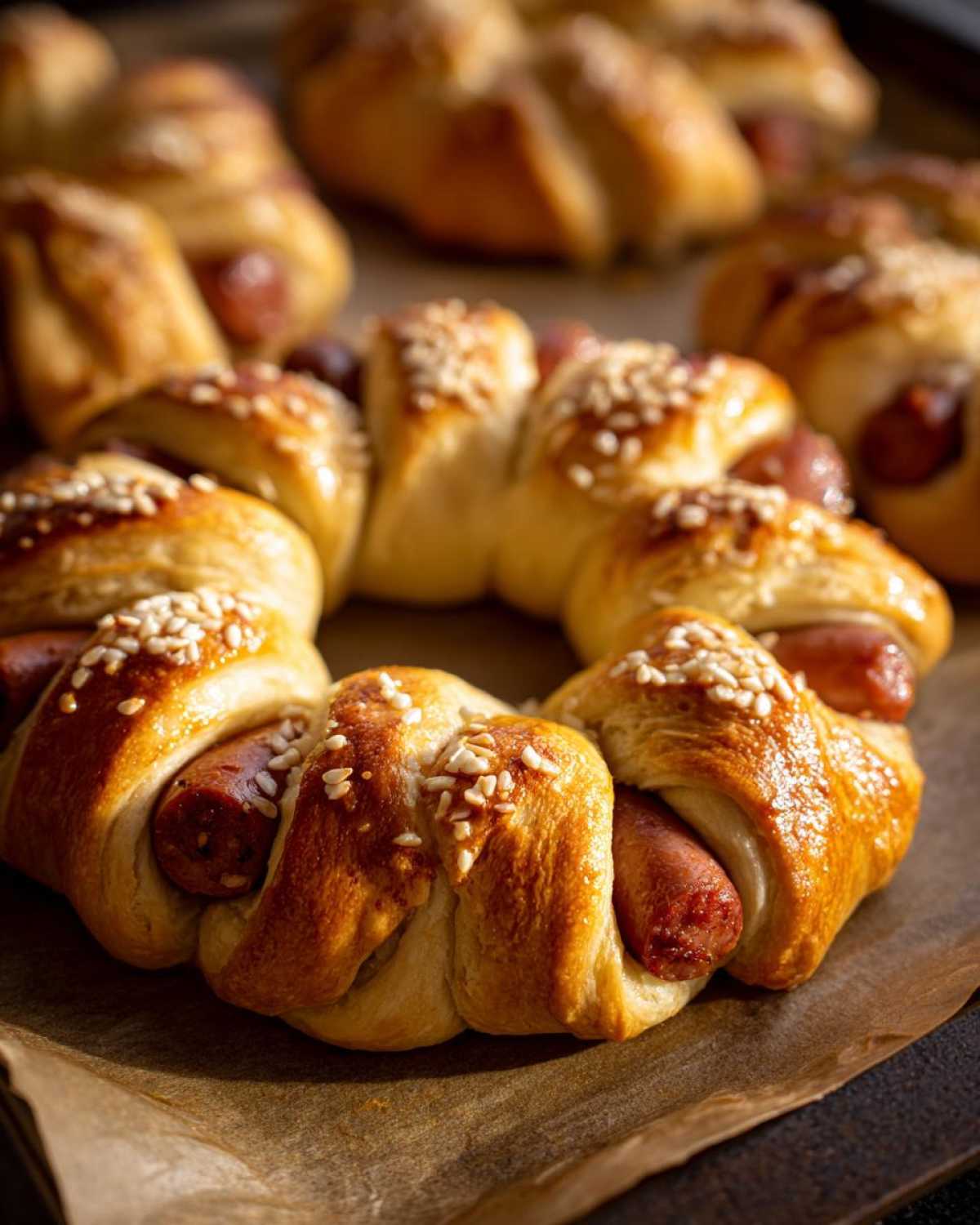 Mini Sausage Wreaths - detail 3