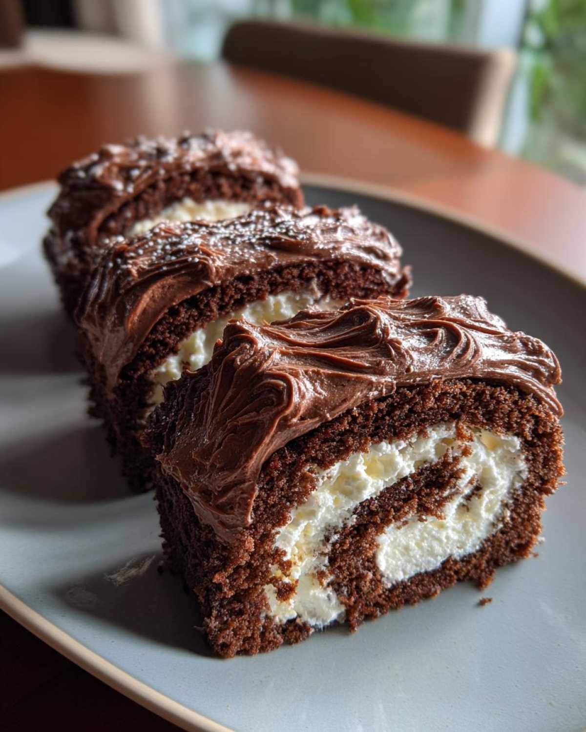 Mini Yule Log Cakes - detail 3