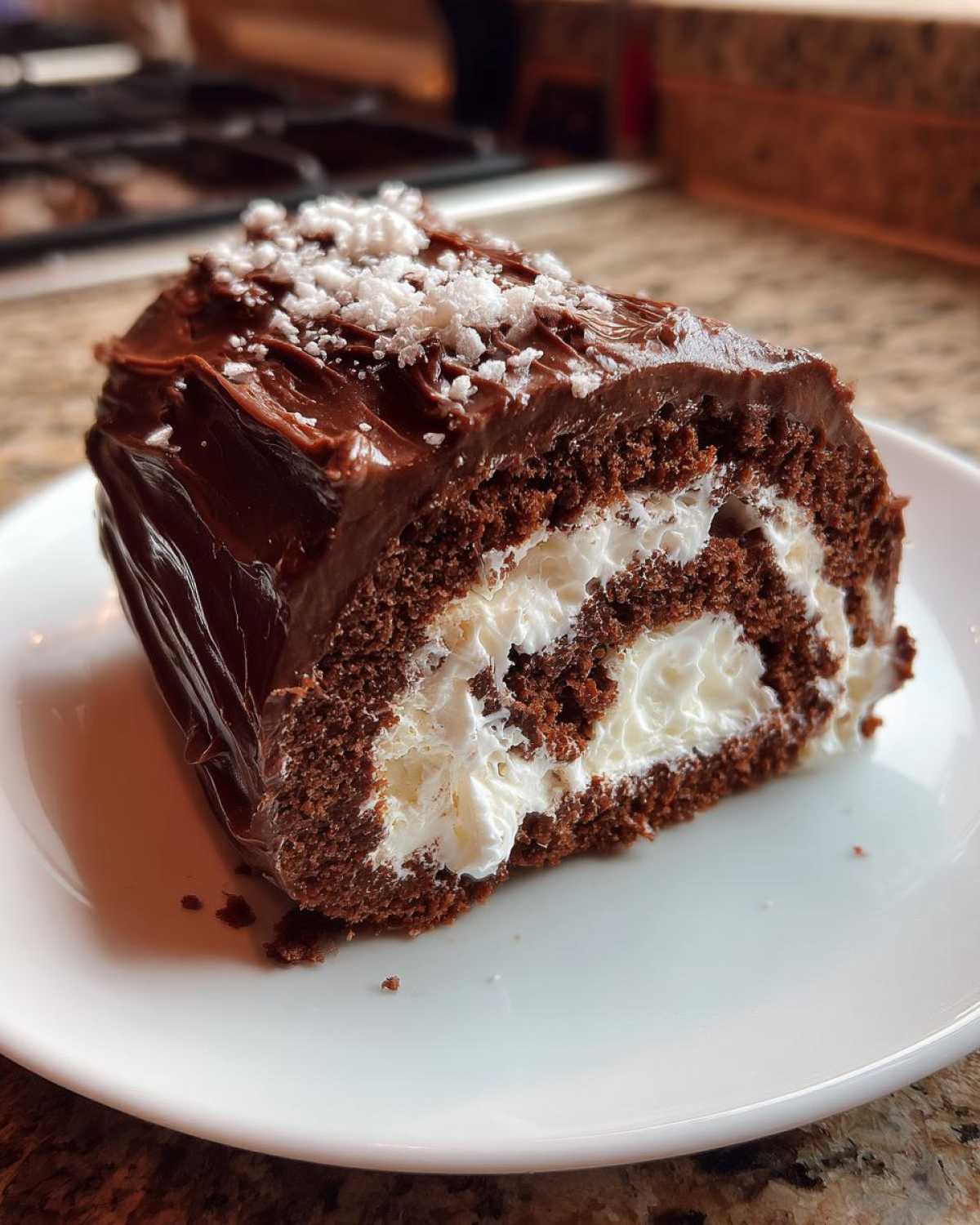 Mini Yule Log Cakes - detail 1