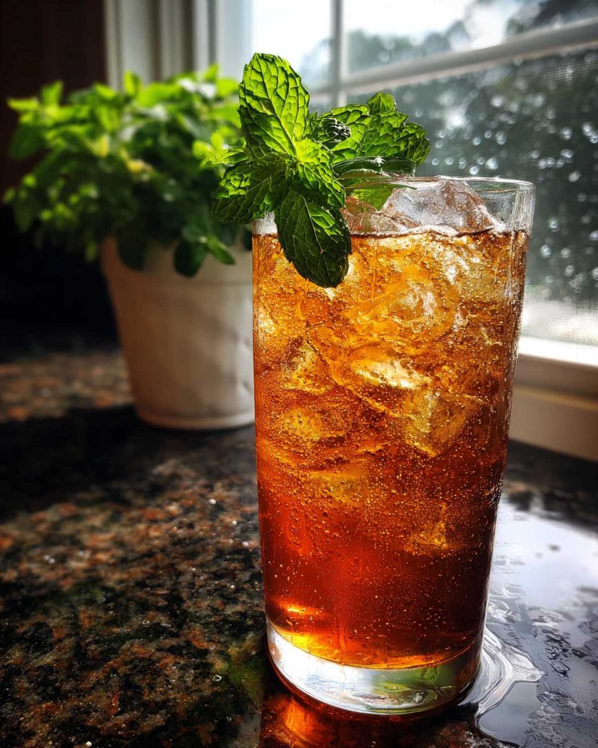 Mint Julep Sweet Tea - detail 1