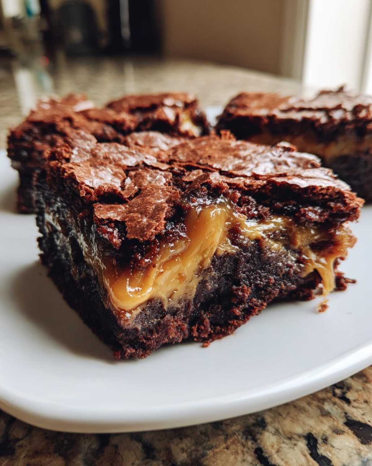 Miso Caramel Brownies - detail 2