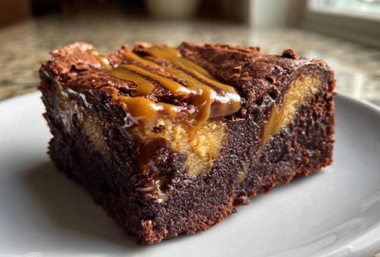 Miso Caramel Brownies