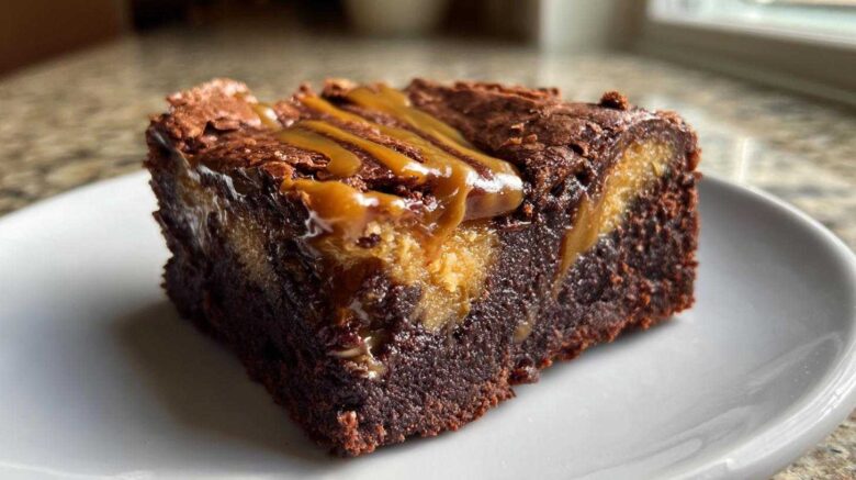 Miso Caramel Brownies