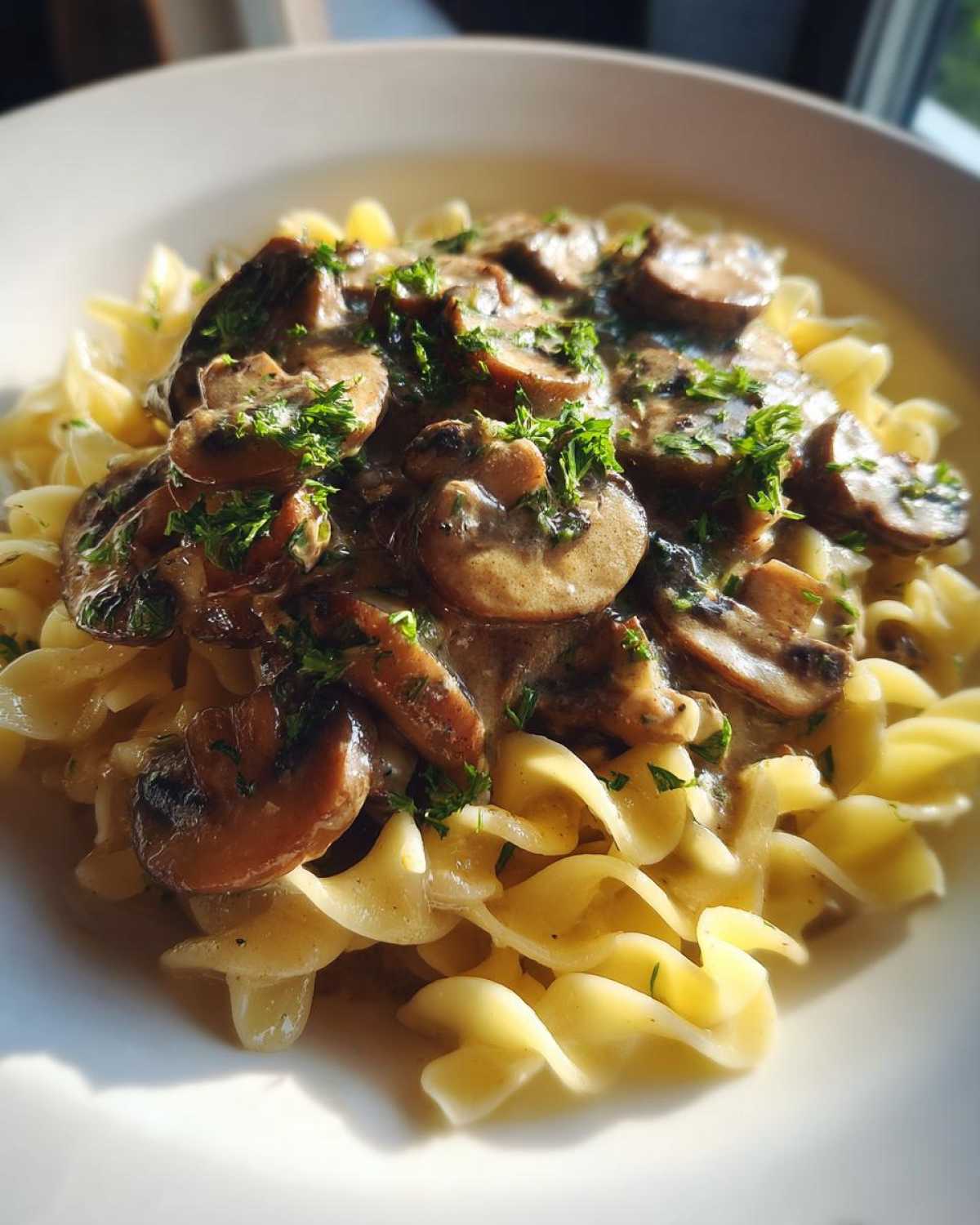 Mushroom Stroganoff - detail 1