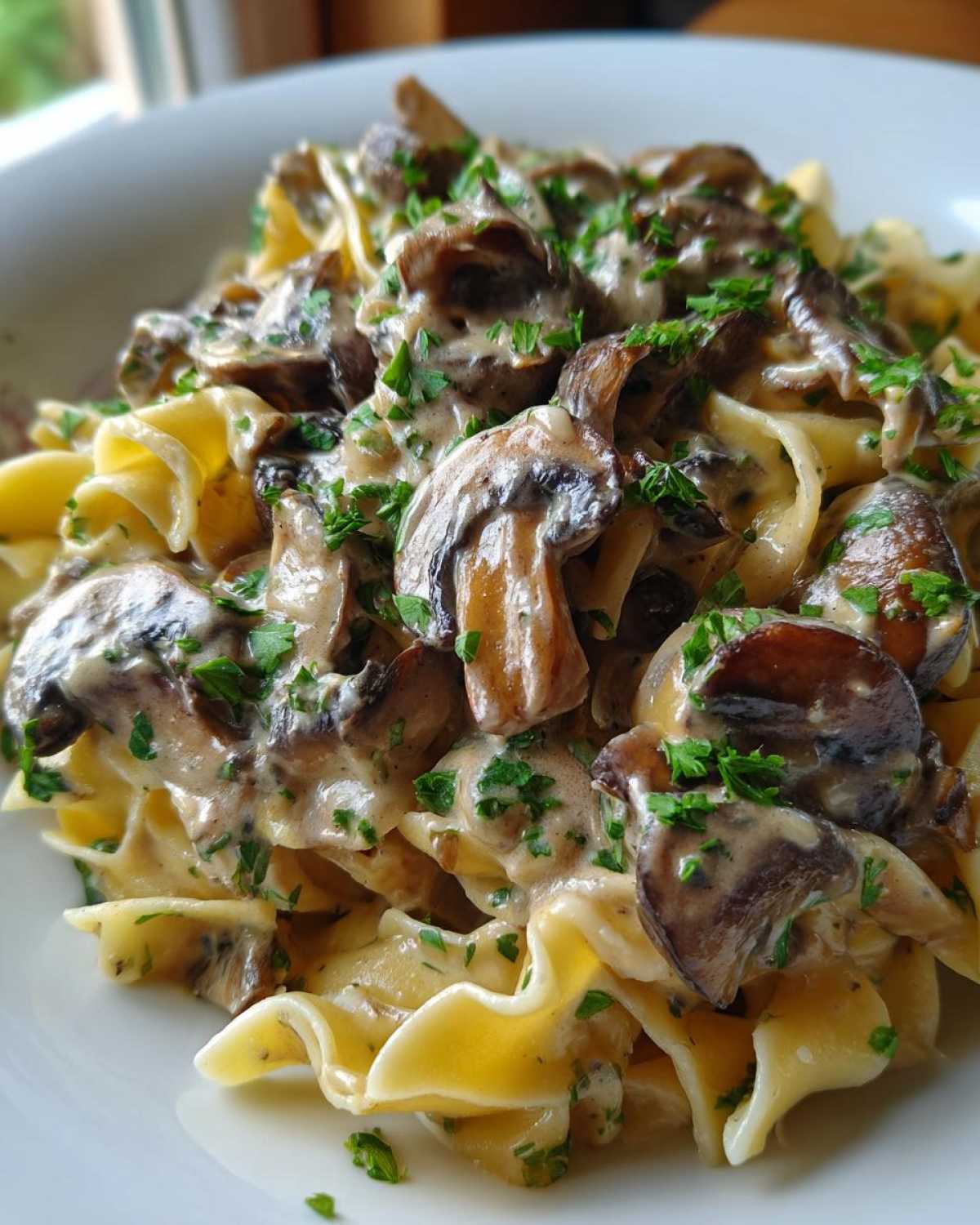Mushroom Stroganoff - detail 2