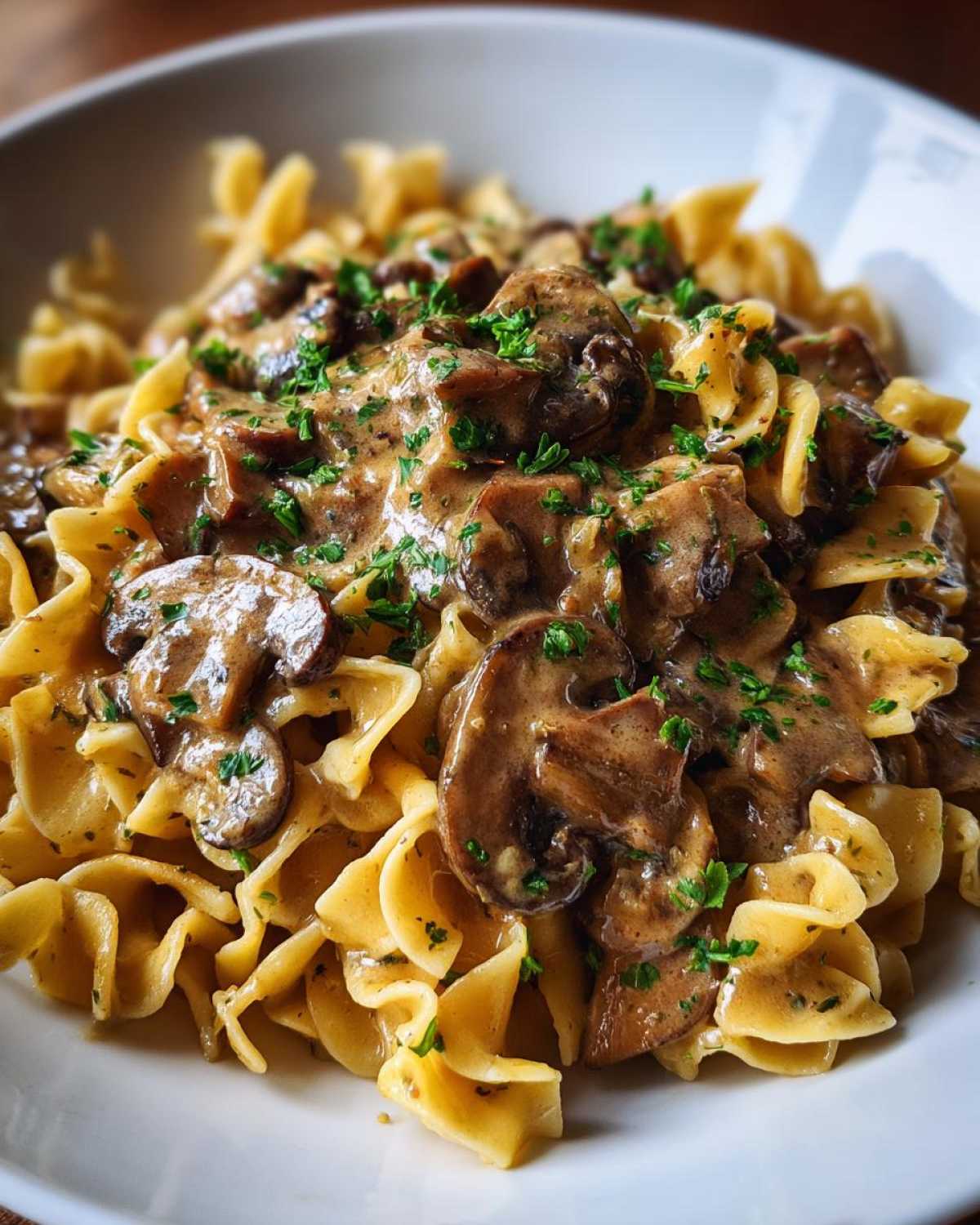 Mushroom Stroganoff - detail 3