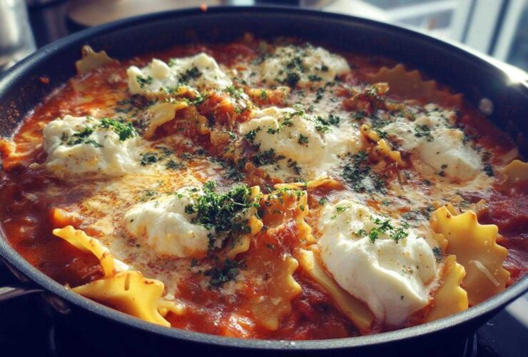 One-Pot Lasagna Soup