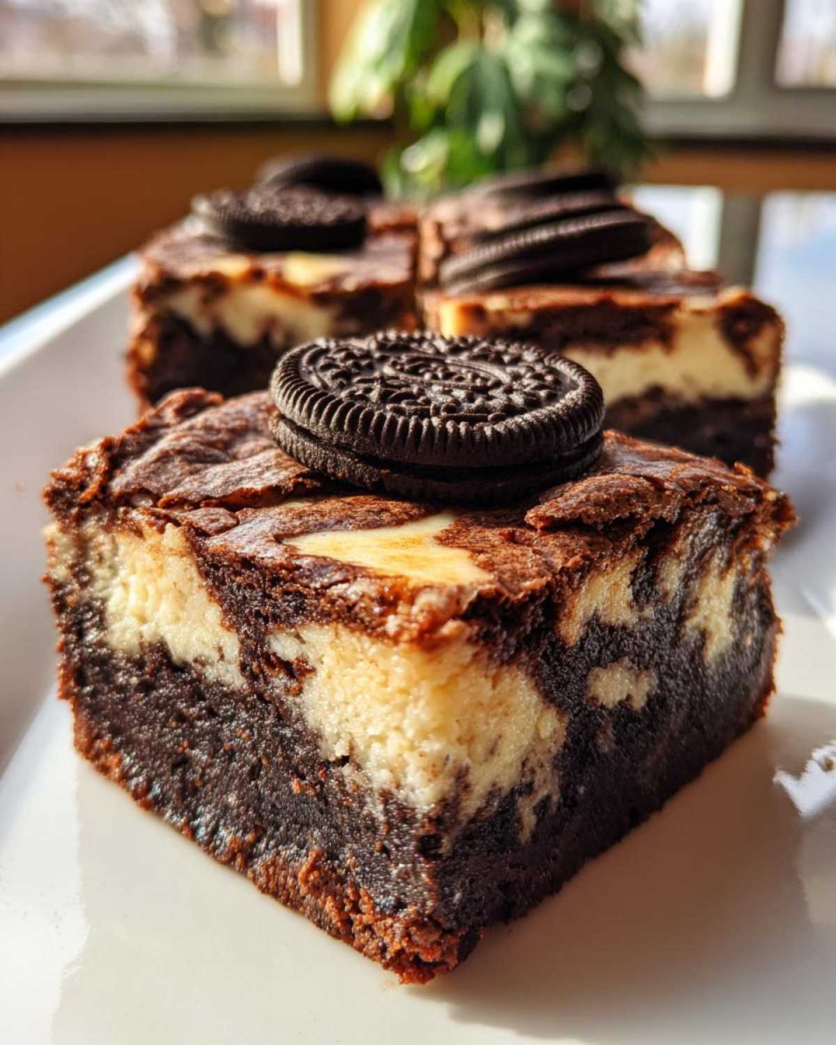 Oreo Cheesecake Brownie Bars - detail 3
