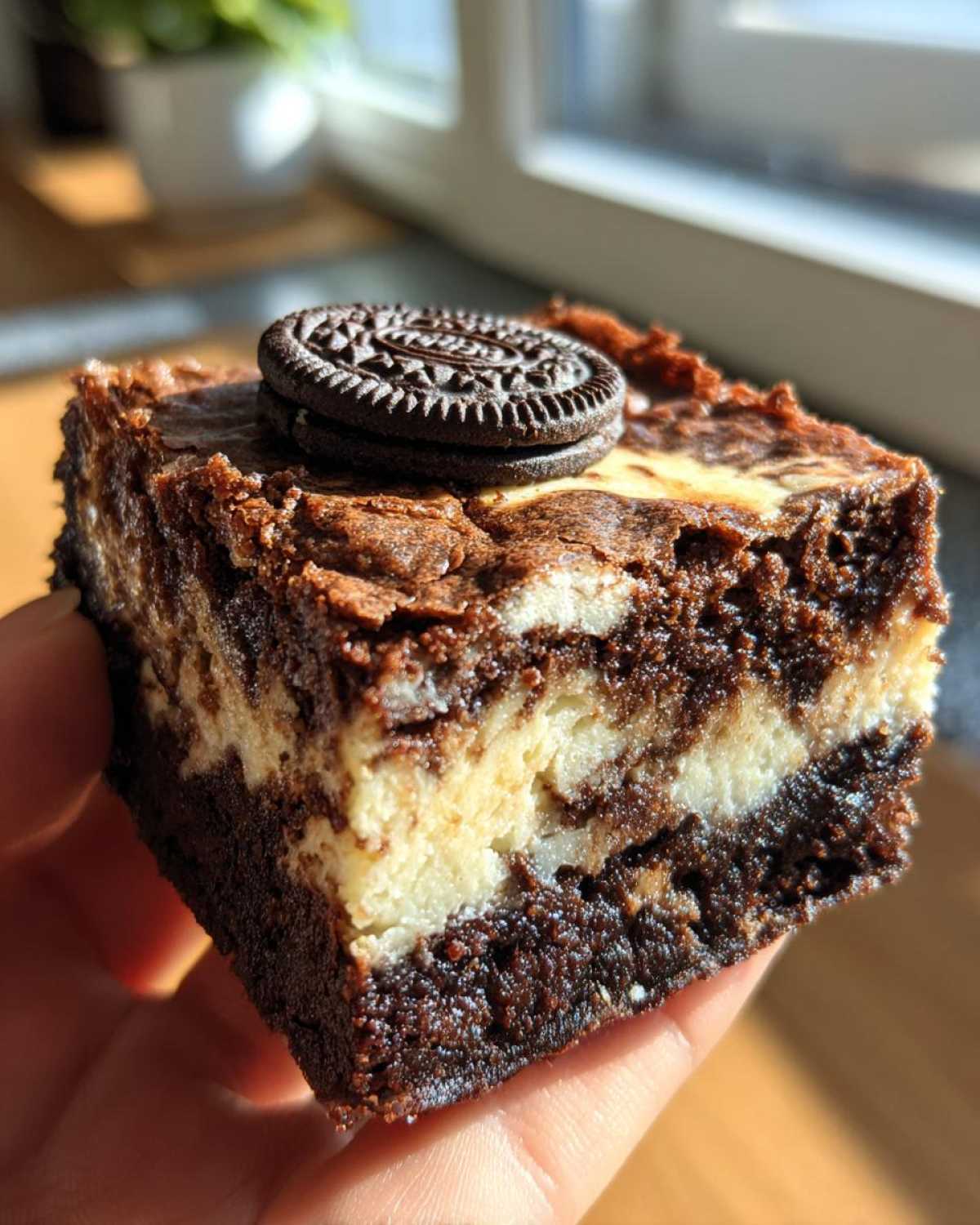Oreo Cheesecake Brownie Bars - detail 4
