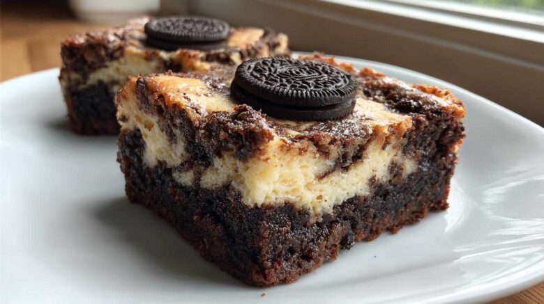 Oreo Cheesecake Brownie Bars