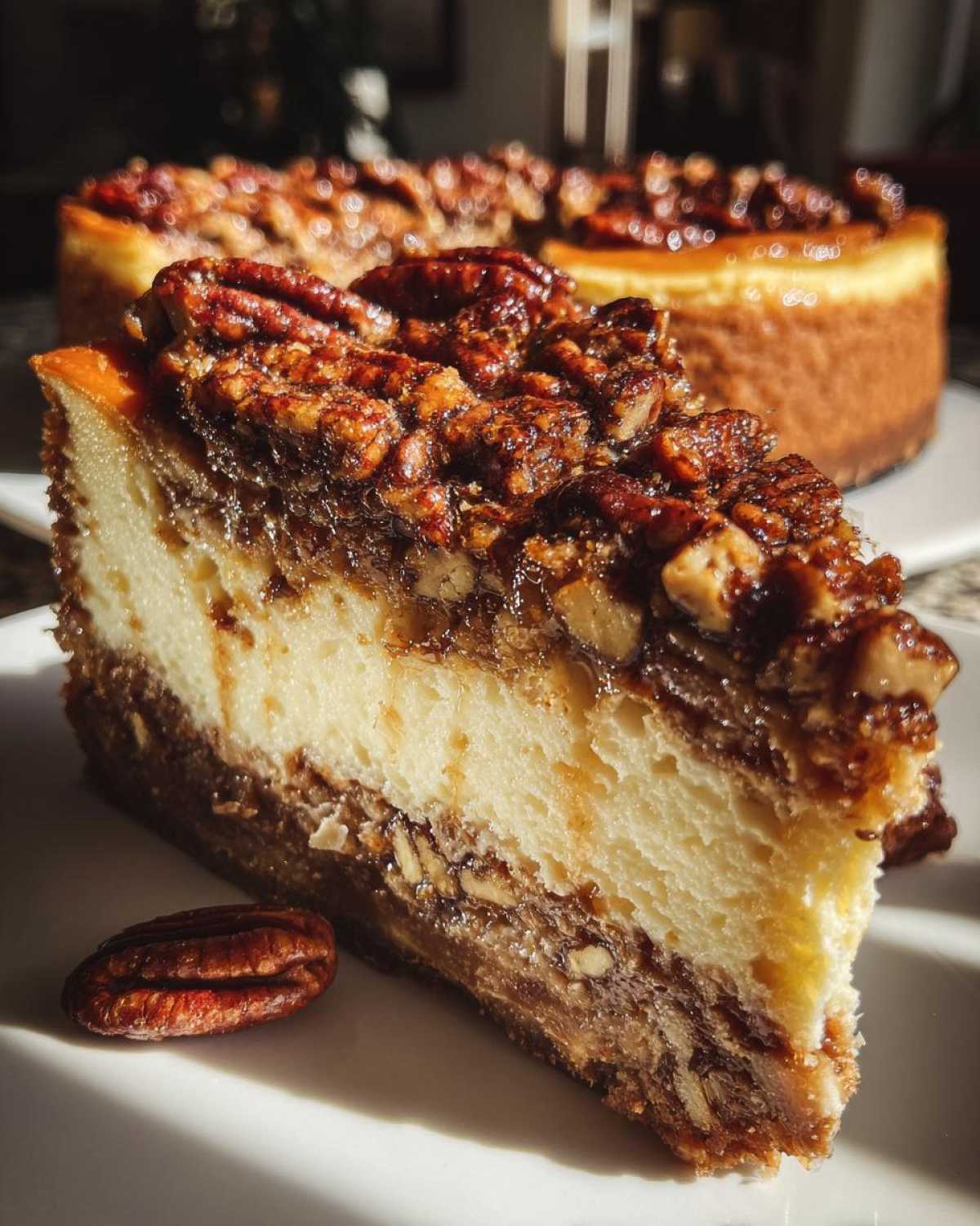 Pecan Pie Cheesecake - detail 1