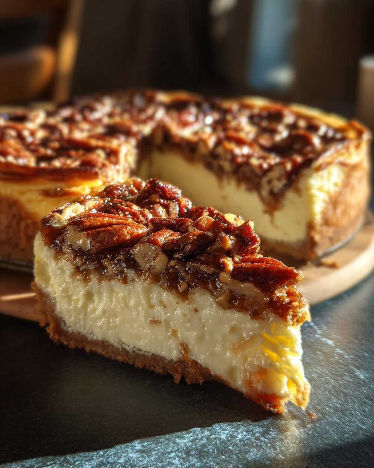 Pecan Pie Cheesecake - detail 2