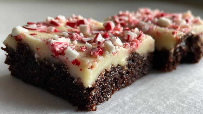 Peppermint Bark Brownies