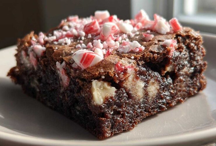 Peppermint Bark Brownies