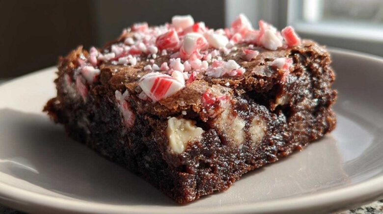 Peppermint Bark Brownies