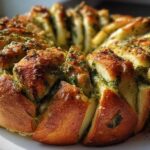 Pesto Christmas Tree Pull-Apart Bread