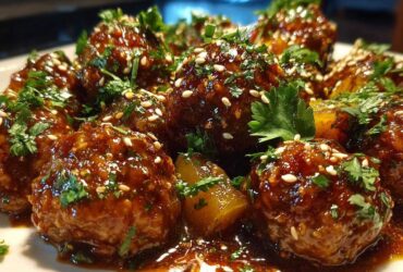 Pineapple Teriyaki Meatballs
