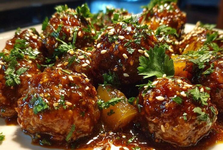 Pineapple Teriyaki Meatballs
