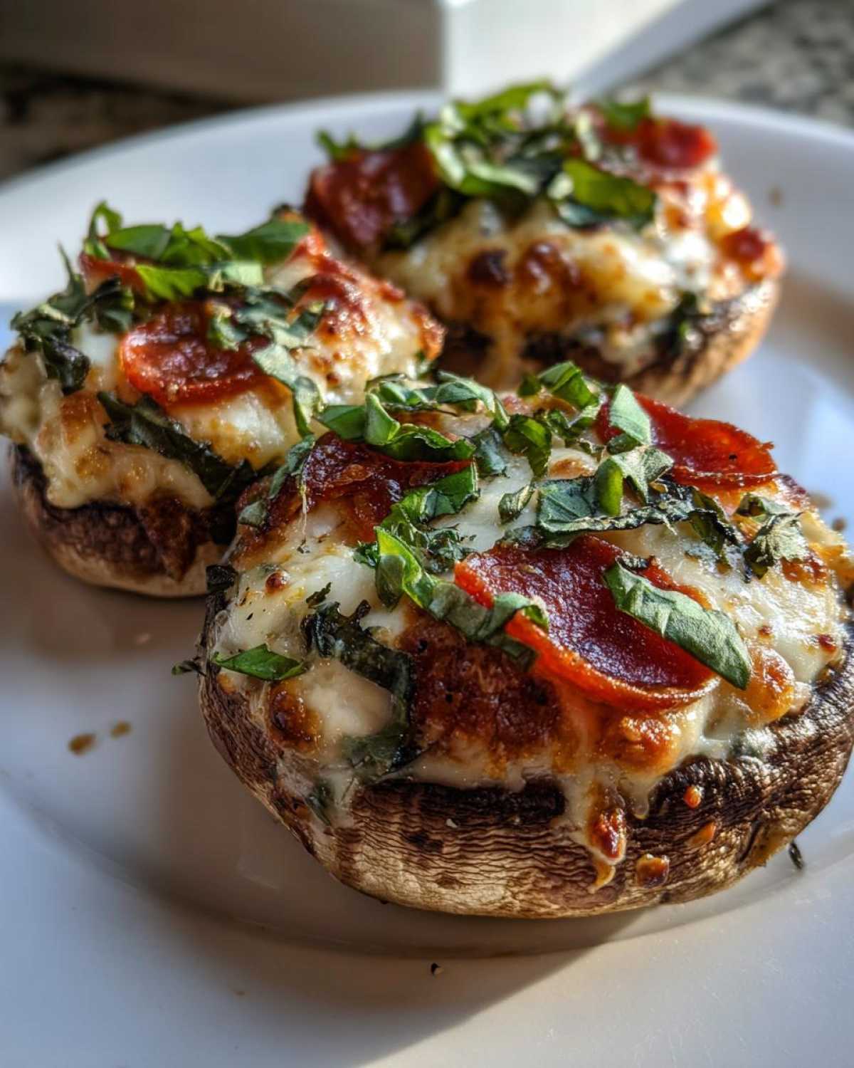 Pizza Stuffed Mushrooms - detail 1