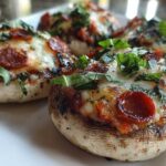Pizza Stuffed Mushrooms