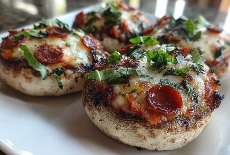 Pizza Stuffed Mushrooms