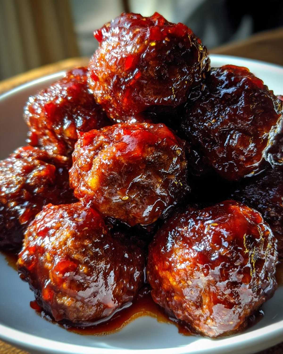 Pomegranate Glazed Meatballs - detail 1
