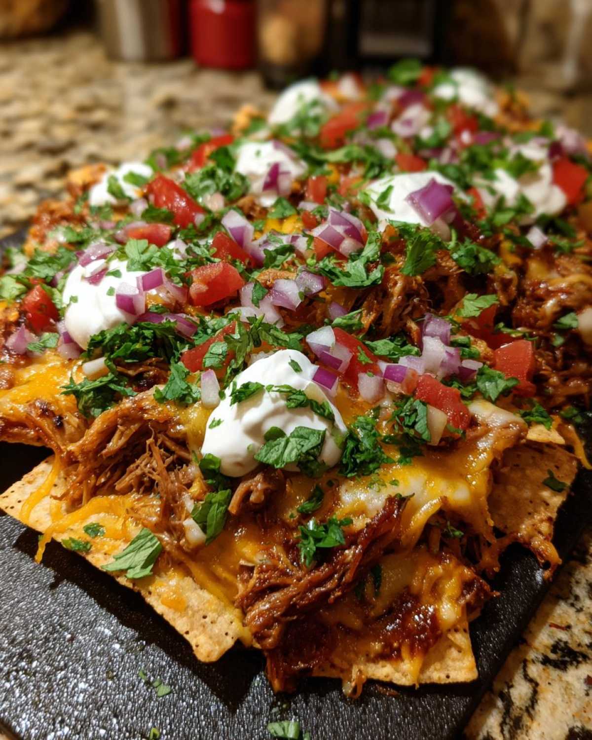 Pulled Pork Nachos - detail 2