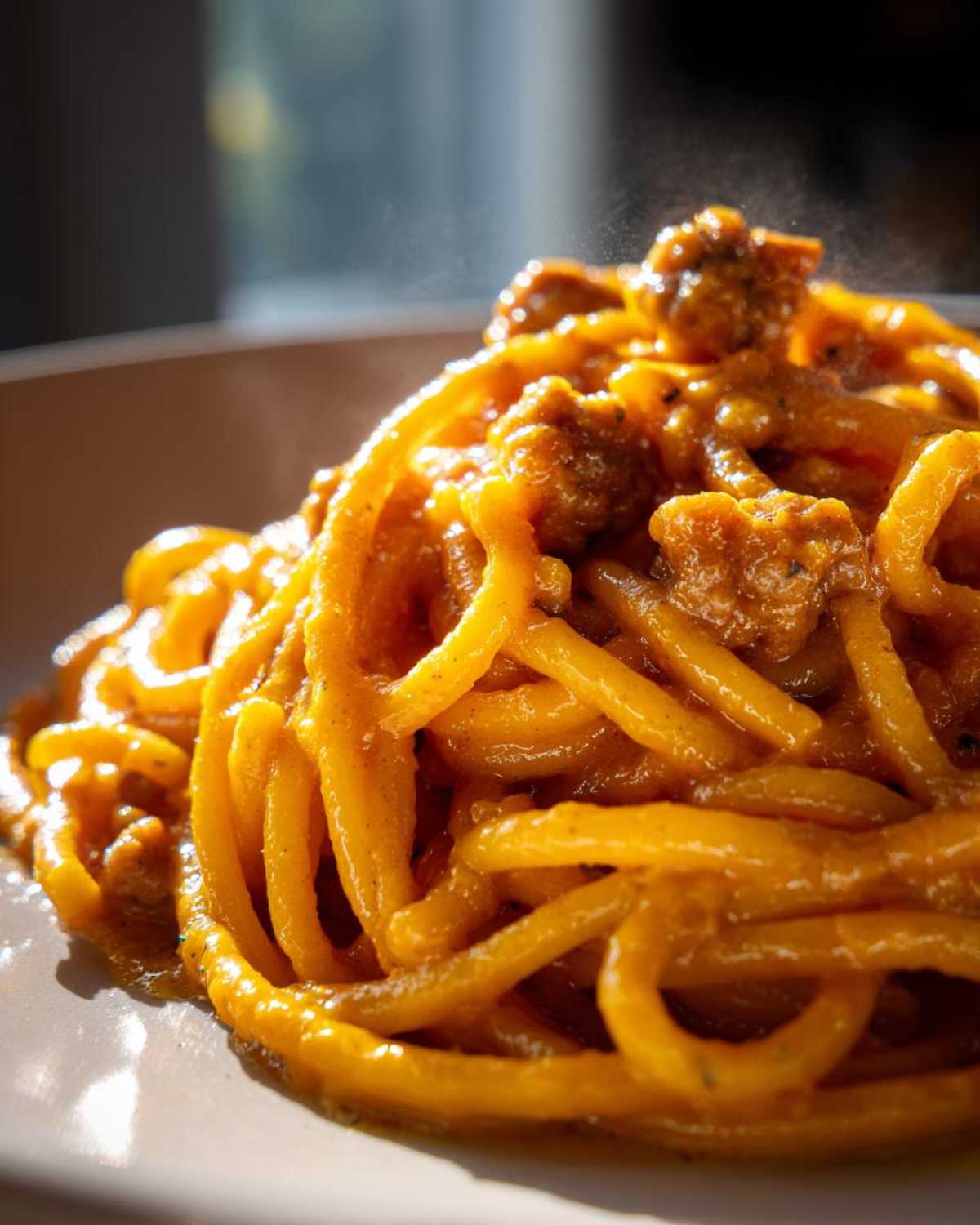 Pumpkin Alfredo Pasta - detail 1