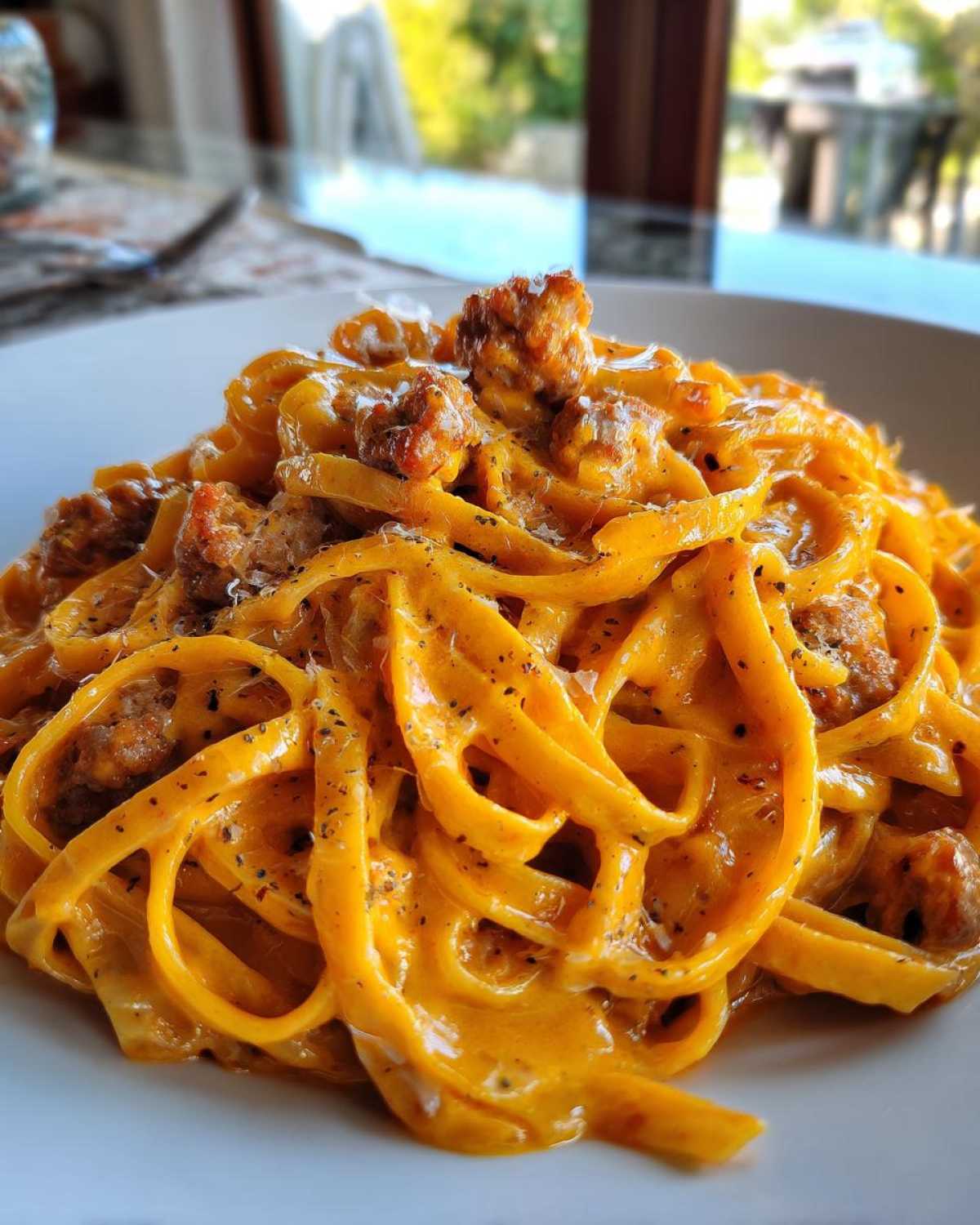 Pumpkin Alfredo Pasta - detail 2