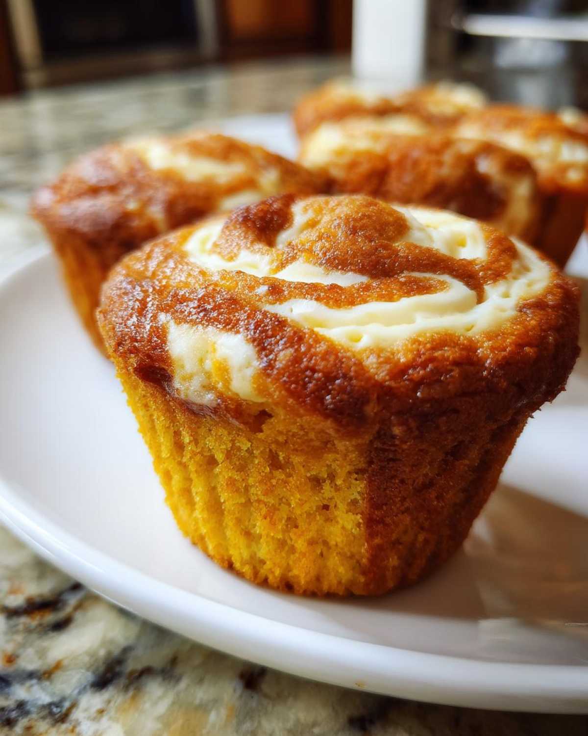 Pumpkin Cream Cheese Swirl Muffins - detail 2