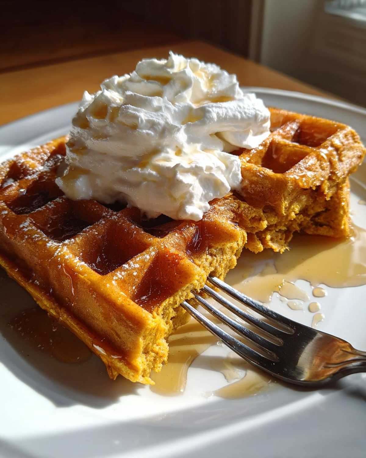 Pumpkin Spice Waffles - detail 2