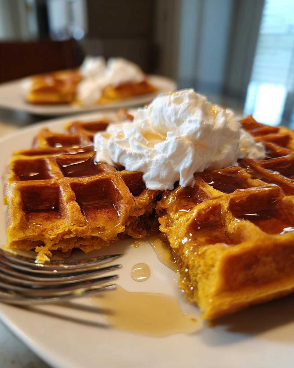 Pumpkin Spice Waffles - detail 3