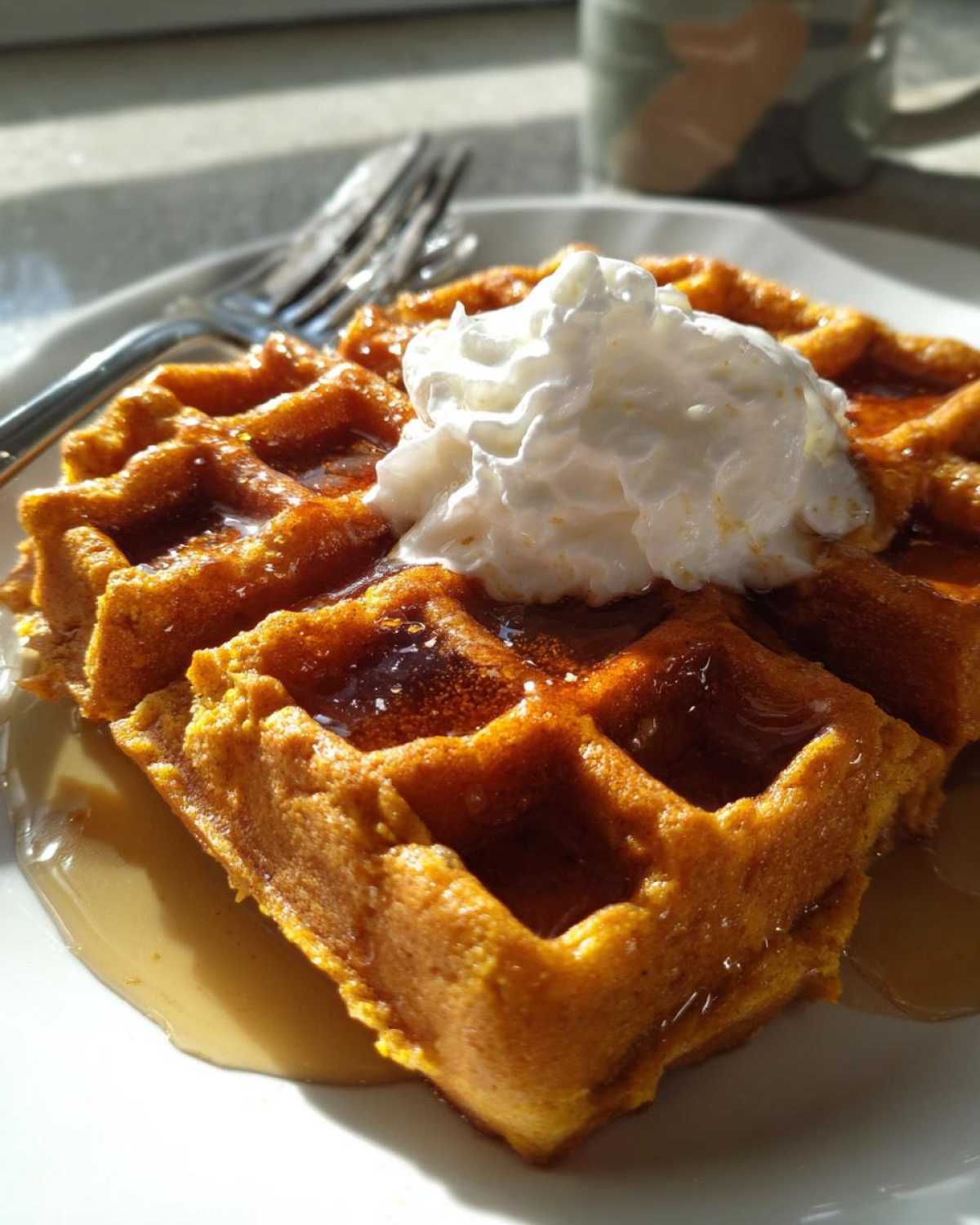 Pumpkin Spice Waffles - detail 4