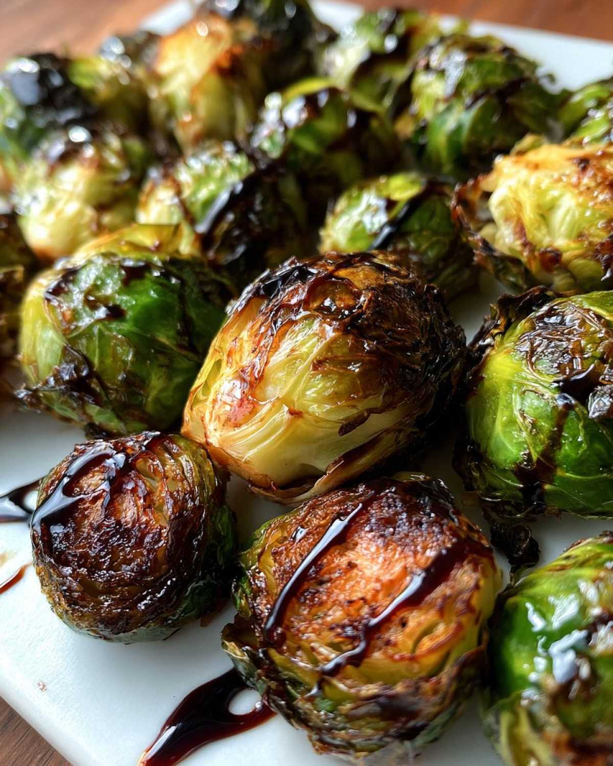 Roasted Brussels Sprouts with Balsamic Glaze - detail 2