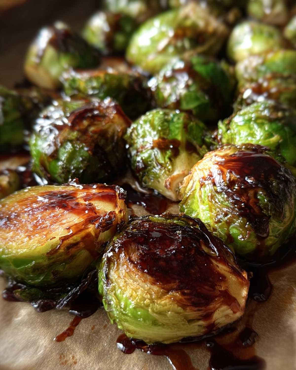 Roasted Brussels Sprouts with Balsamic Glaze - detail 4