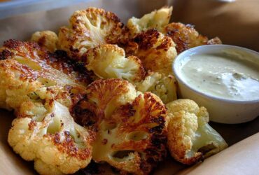 Roasted Cauliflower with Garlic Aioli