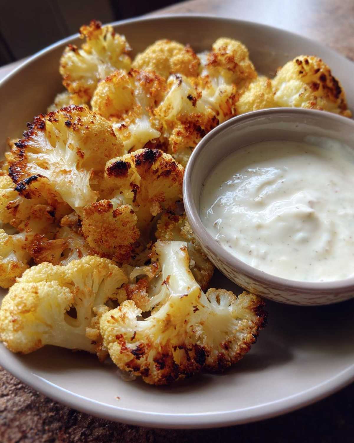 Roasted Cauliflower with Garlic Aioli - detail 4