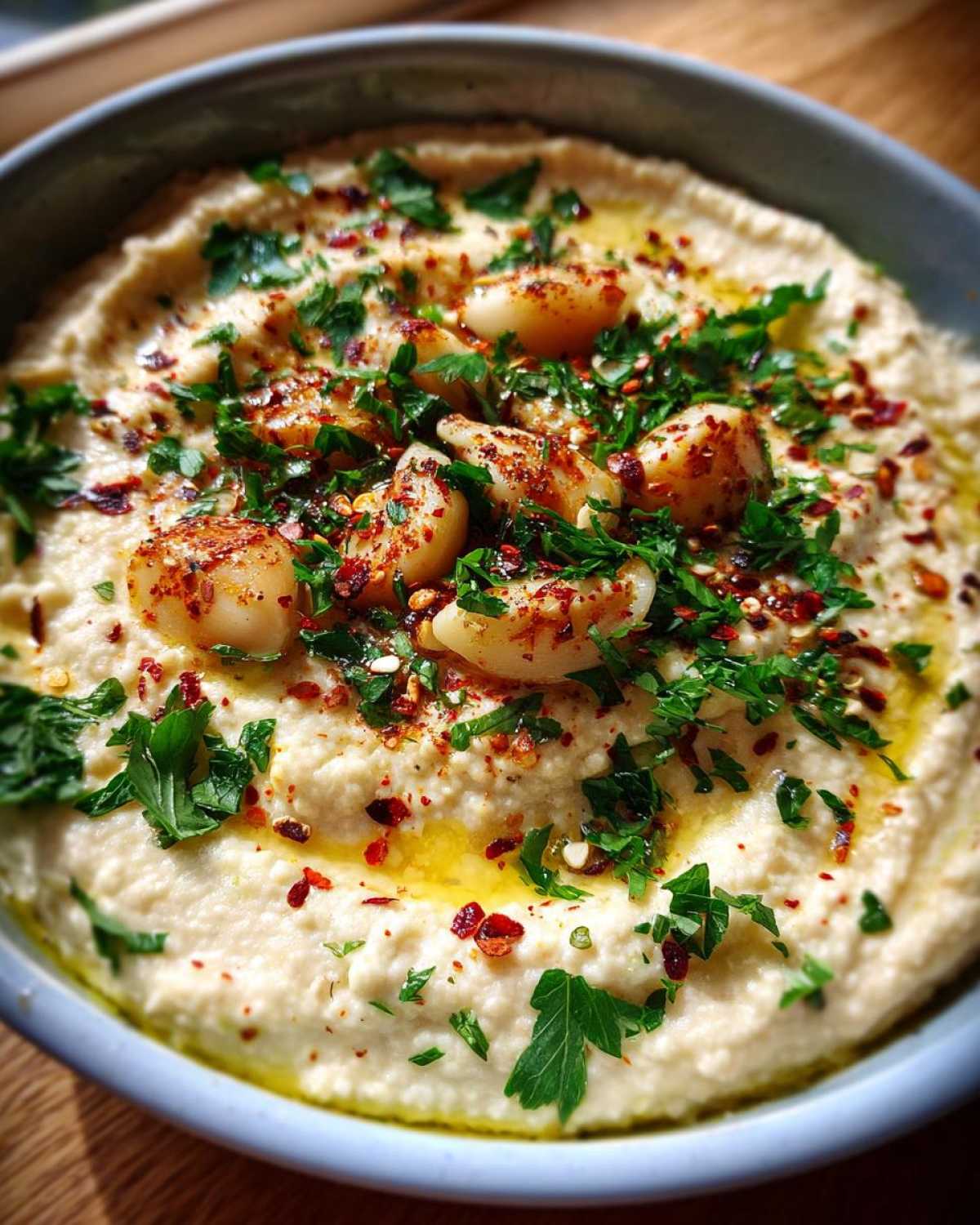 Roasted Garlic White Bean Dip - detail 1