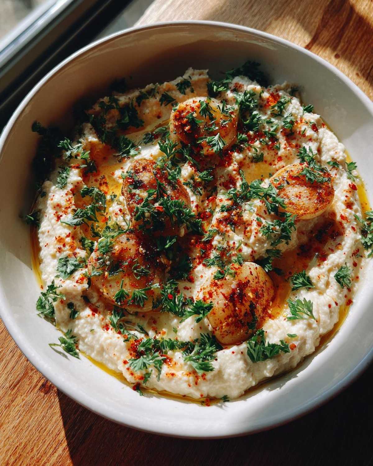 Roasted Garlic White Bean Dip - detail 3