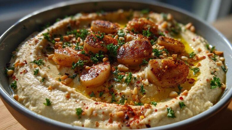 Roasted Garlic White Bean Dip
