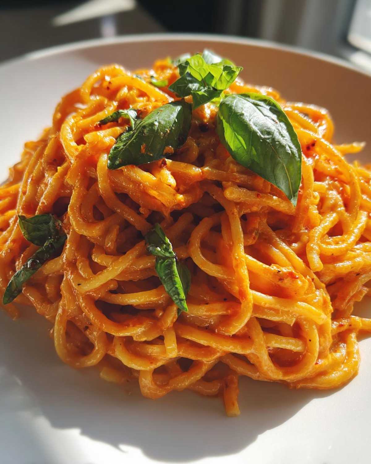 Roasted Red Pepper Pasta - detail 2