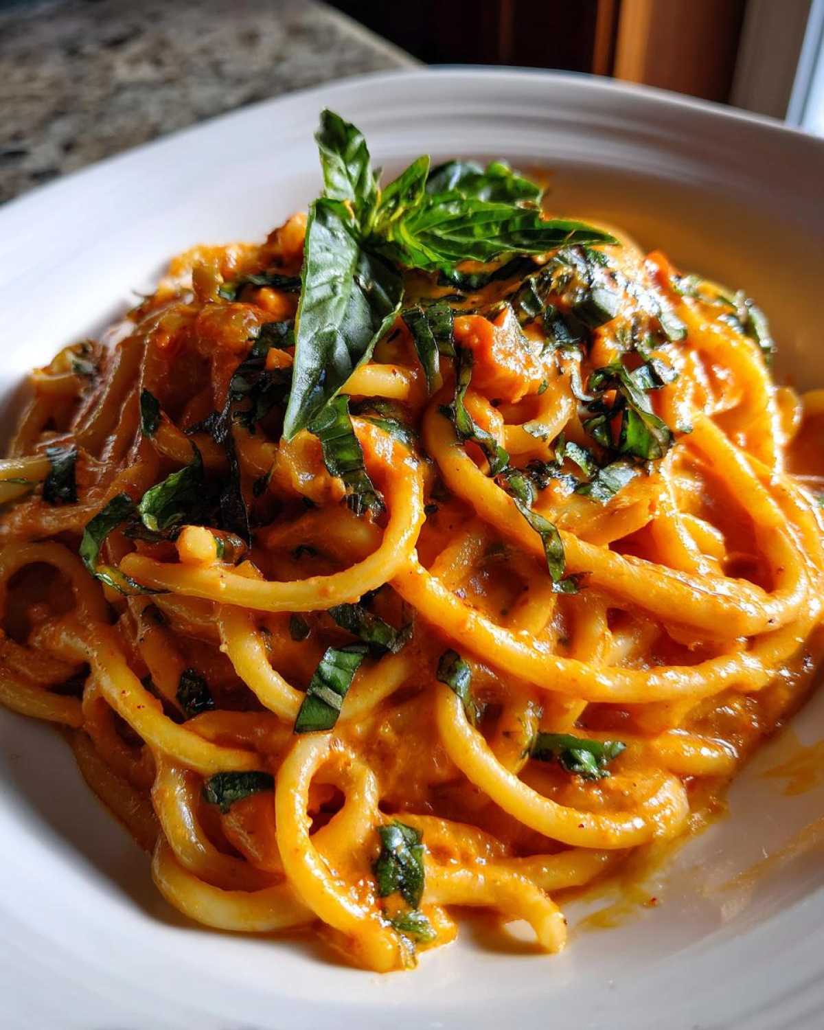 Roasted Red Pepper Pasta - detail 4