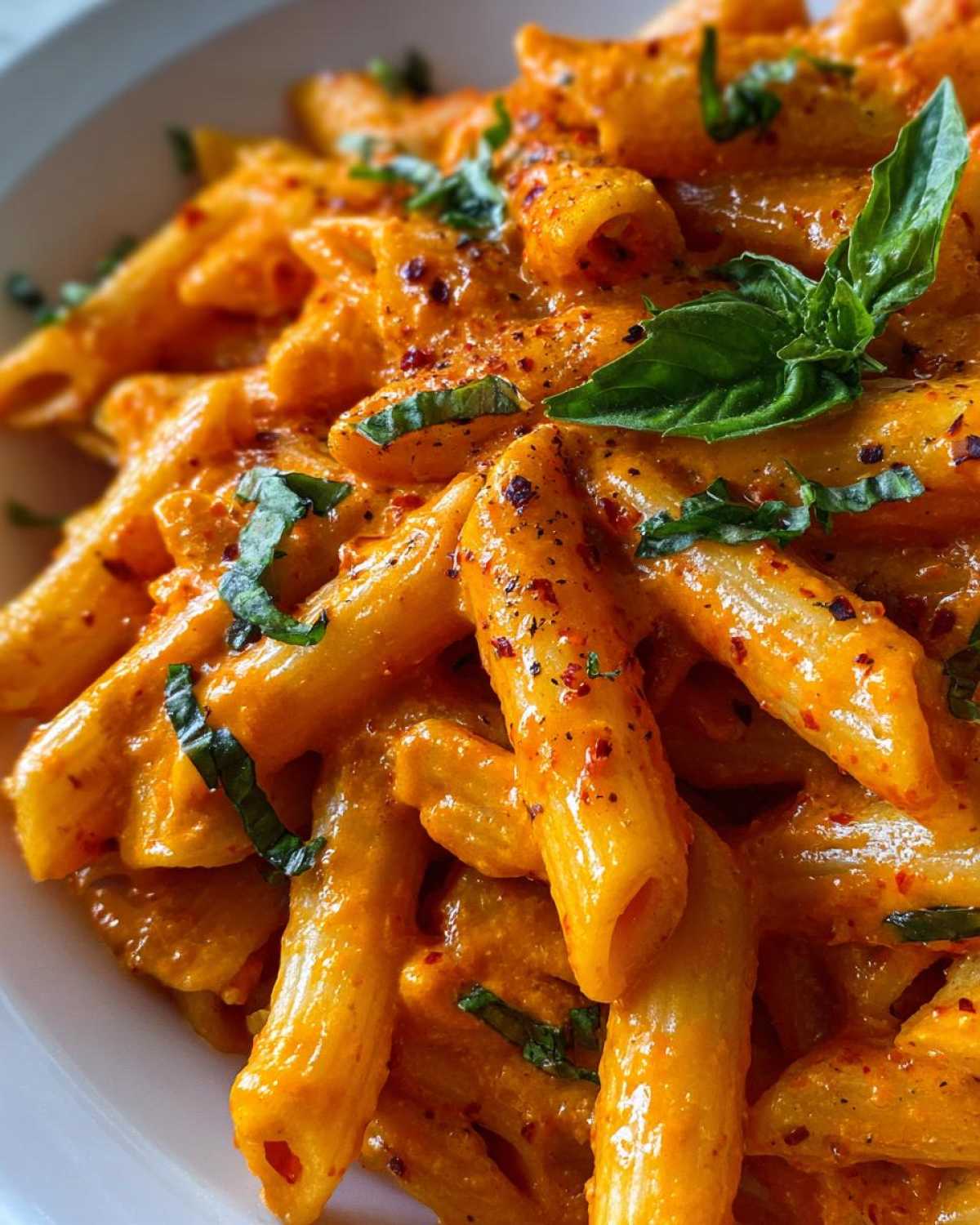 Roasted Red Pepper Pasta - detail 1