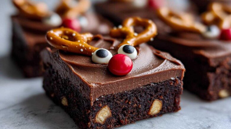 Rudolph Reindeer Brownies