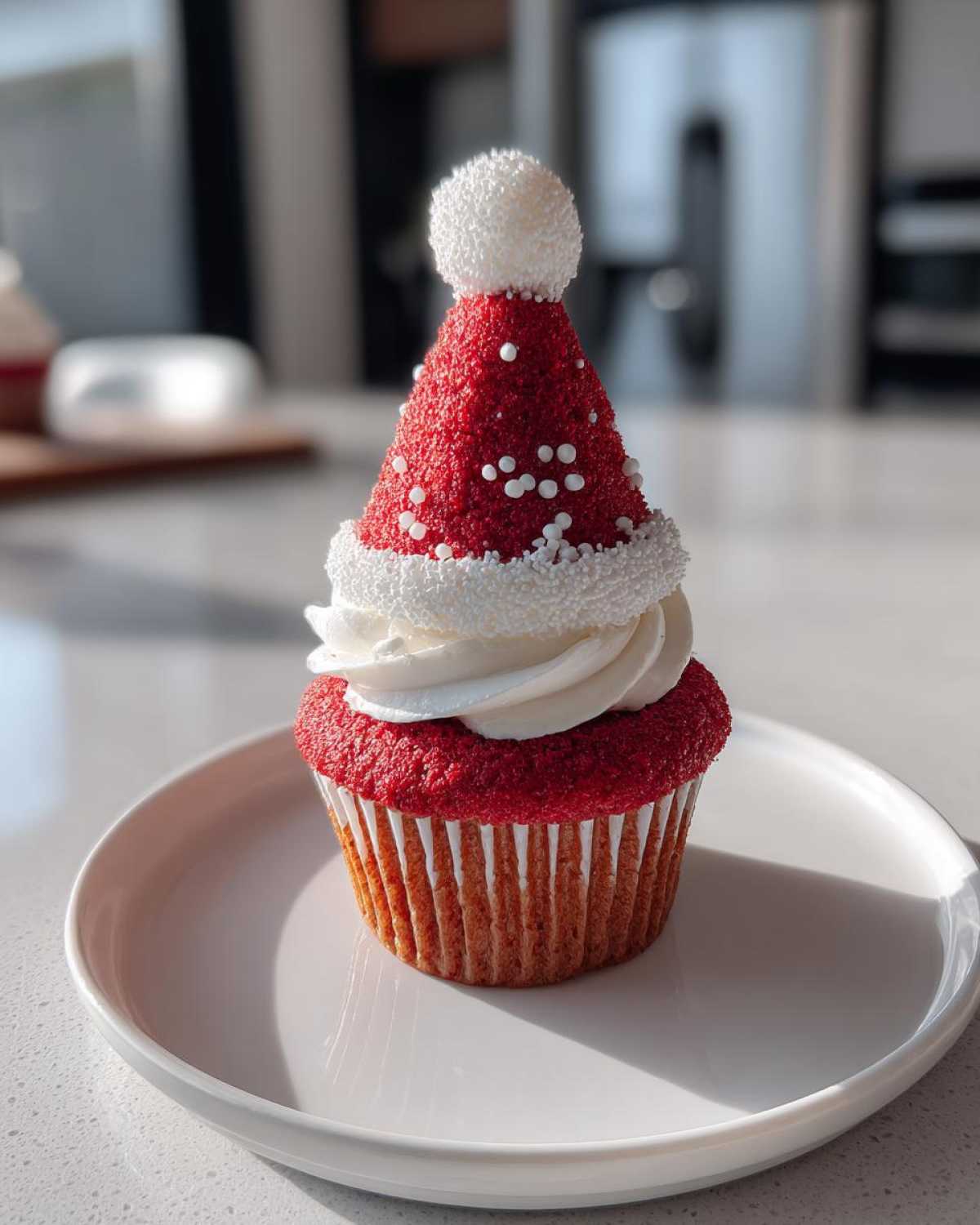 Santa Hat Cupcakes - detail 3