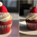 Santa Hat Cupcakes