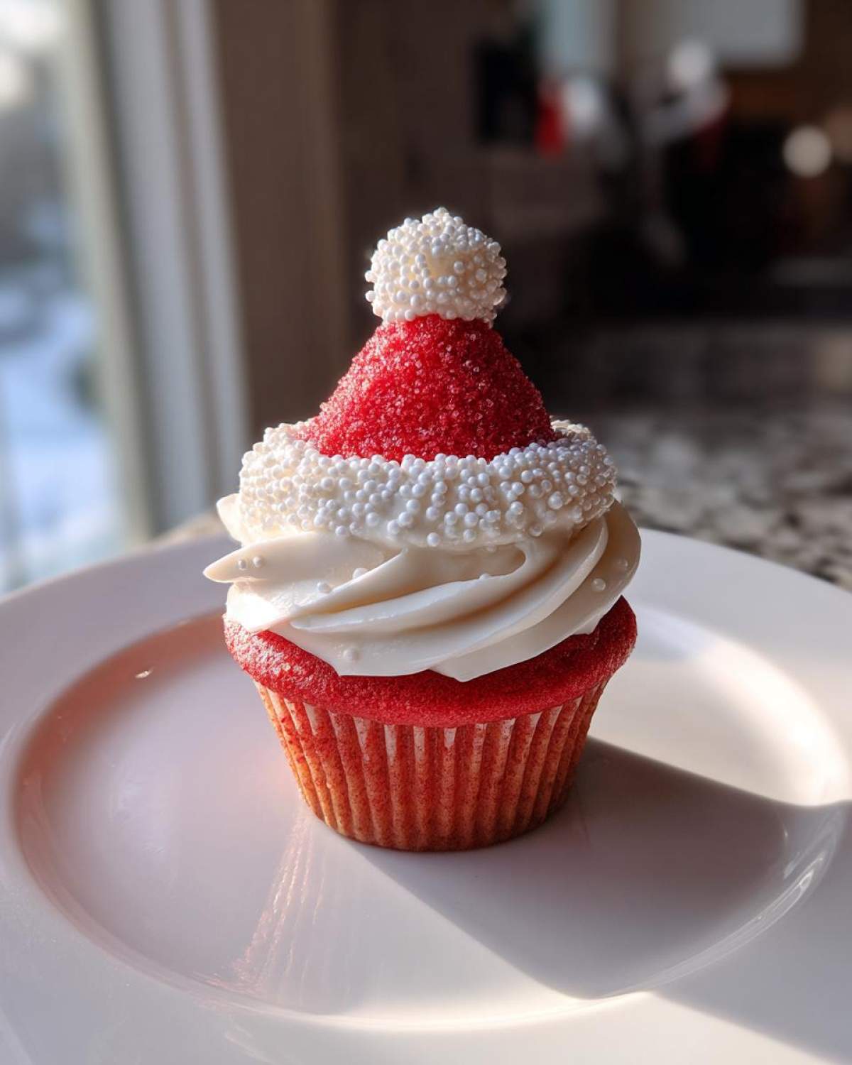 Santa Hat Cupcakes - detail 1