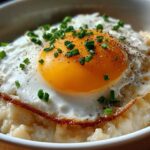 Savory Oatmeal with Fried Egg
