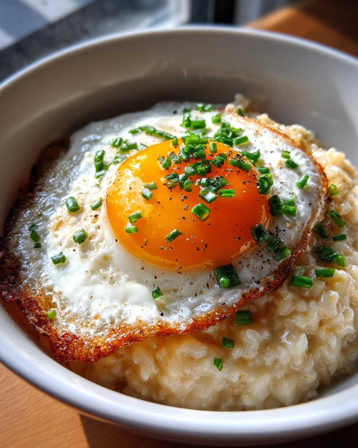 Savory Oatmeal with Fried Egg - detail 2