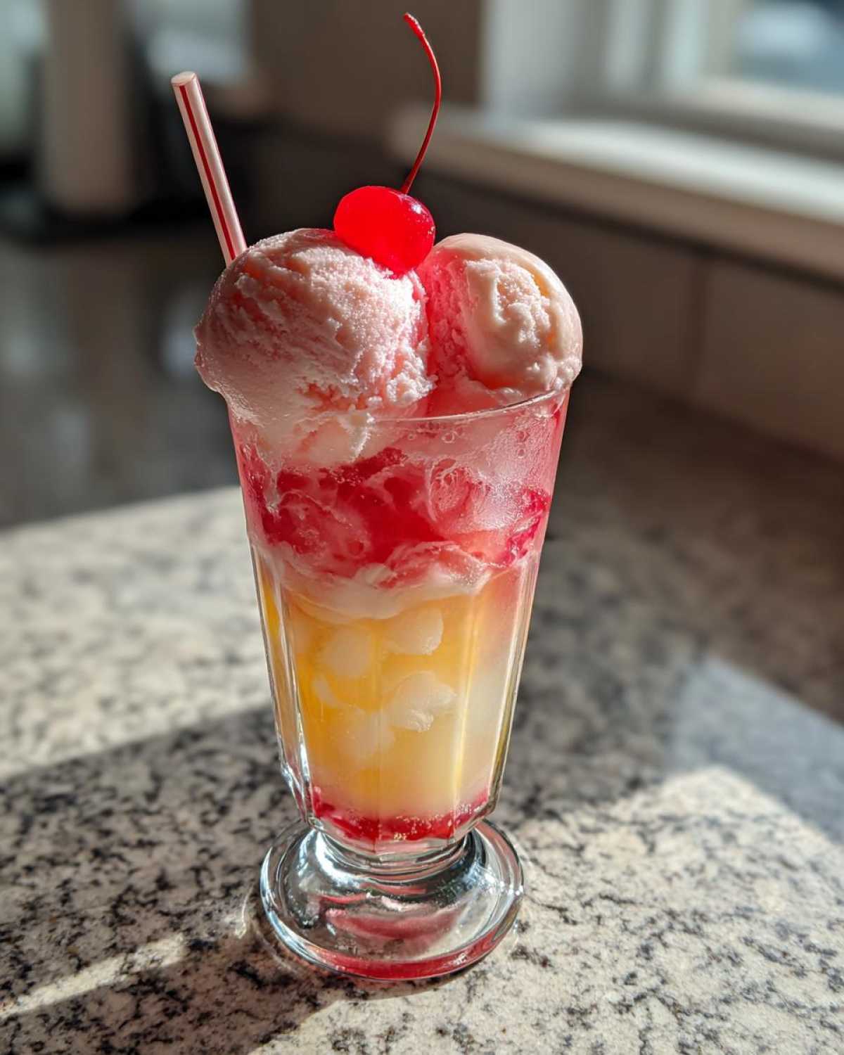 Shirley Temple Ice Cream Float - detail 4